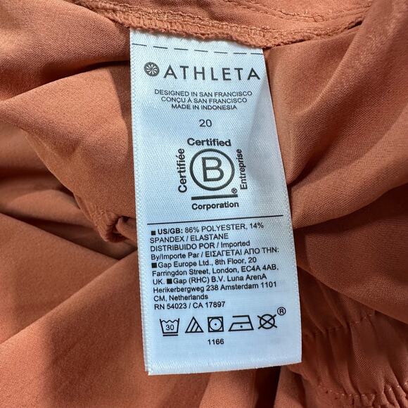 Athleta Arrival Skirt Orange Style 586857 Women's Size 20 New With Tags - Picture 6 of 11